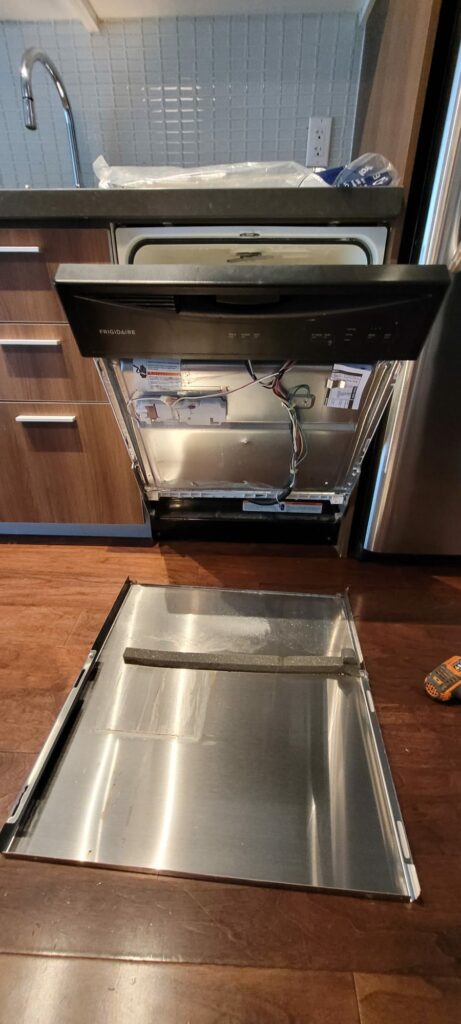 Frigidaire dishwasher door panel