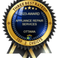 3 best rated appliance repair services award logo